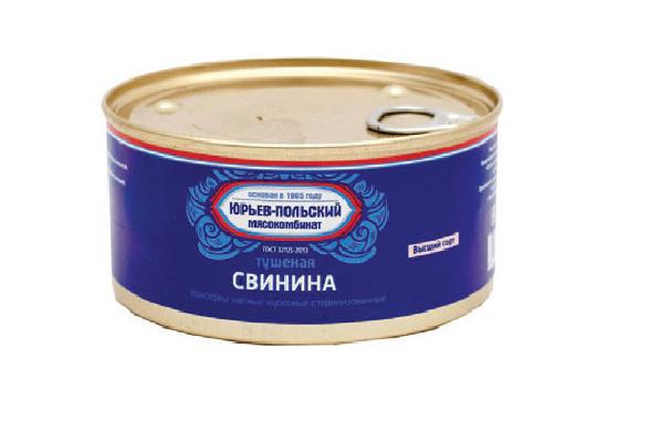 Свинина тушеная ВС, 325гр. (Юрьев-Польский МК) 
